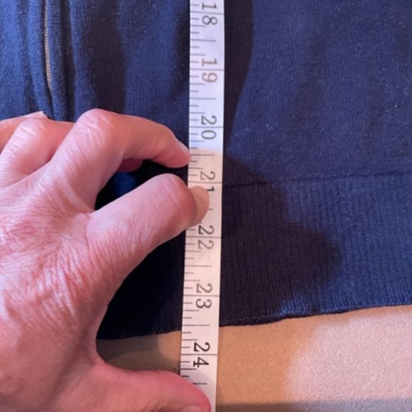 EP Pro Navy Zip Up Cardigan - Size Medium - Picture 9 of 11